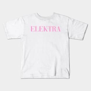 Elektra - Pose - Pink Kids T-Shirt